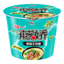 统一藤娇 藤椒牛肉面 105g*12桶 整箱装 方便面泡面 夜宵零食