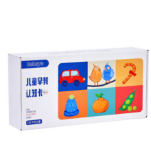 宝宝认知卡片婴幼儿早教启蒙书动物挂图数字看图识物儿童闪卡玩具