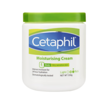 Cetaphil丝塔芙大白罐保湿霜乳霜滋润补水身体乳润肤乳烟酰胺敏感肌适 单罐装规格550g（港版）