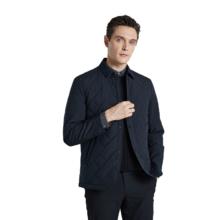 杉杉 SHANSHAN FIRS 杉杉 休闲棉服外套男翻领冬季商务修身T形格棉衣
