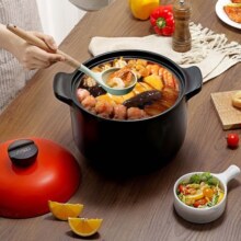 爱仕达（ASD）天然陶瓷砂锅炖汤石锅陶瓷煲6.0L新陶中药锅高汤煲 RXC60B3Q