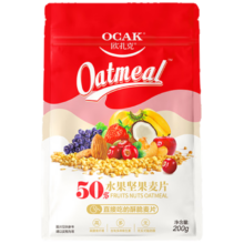 欧扎克 即食燕麦片 坚果零食代餐 冲饮谷物 水果坚果味200g