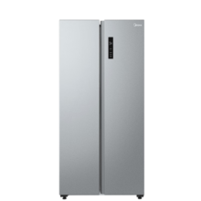 美的（Midea）冰箱470升变频一级能效对开门冰箱双开门家用智能家电风冷无霜BCD-470WKPZM(E)超薄机身可嵌入 470L 榭湖银【双变频科学精储】