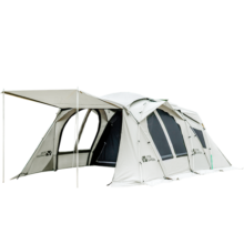 牧高笛（MOBIGARDEN）假日星空300 户外露营大空间防风防雨家庭隧道帐篷 帐篷/晨雾白