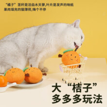 zeze橘子玩具耐咬木天蓼可爱猫玩具套装橘子木天蓼玩具 橘子木天蓼玩具