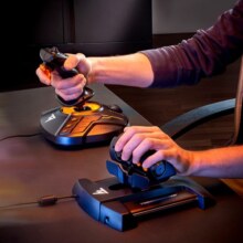 图马思特T16000FCS HOTAS飞行摇杆+节流阀套装 模拟飞行 DCS外设 支持PC平台【摇杆战斗版两件套】