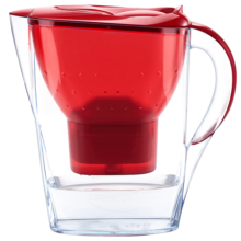 碧然德（BRITA）滤水壶Marella海洋系列热情红 2.4L 1壶1芯 家用办公自来水过滤壶 原装进口