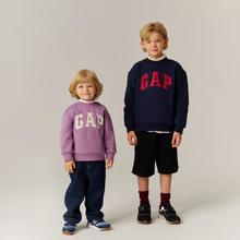 Gap 儿童印花套头抓绒卫衣