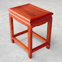 芝兰花韵 红木家具 国标方凳 42*32*48cm 无漆烫蜡