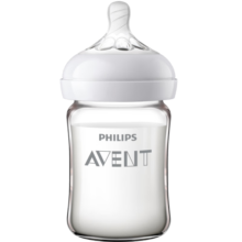 新安怡（AVENT）飞利浦新安怡 玻璃奶瓶 宽口径160ml 自带0月+奶嘴SCF678/33
