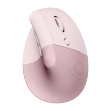 罗技（Logitech）Lift人体工学鼠标 垂直鼠标 小手鼠标 无线蓝牙鼠标 3台设备秒切换 带Logi Bolt接收器 粉色