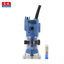 东成 修边机WMP350-6铝塑板开槽机电木铣木工工具修边倒角机