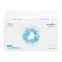 妮飘（Nepia）高端乳霜纸抽纸软抽面巾纸巾润颜3层108抽*6包敏感肌鼻敏感适用