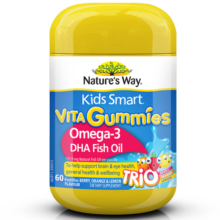 佳思敏（Nature's Way）DHA儿童深海鱼油软糖 60粒/瓶 Omega-3  眼脑发育 2岁以上
