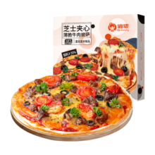 俏侬 芝心薄脆意式牛肉披萨280g/盒 8英寸 半成品披萨馅料70%年货