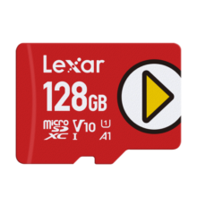 雷克沙（Lexar）128GB TF（MicroSD）存储卡U1 V10 A1 读160MB/s 手机平板监控适用 switch内存卡 PLAY系列