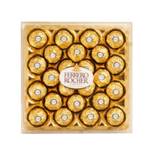 费列罗（FERRERO）榛果牛奶巧克力24粒礼盒装婚庆进口零食300g送女友年货节新年礼物