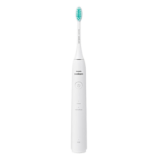 飞利浦（PHILIPS）电动牙刷成人震动声波牙刷软毛清洁成人充电牙刷七夕情侣礼物送男友送女友礼物 HX2431/02-冰川白-店铺热销