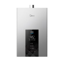 美的（Midea）13升燃气热水器天然气智控增压水伺服恒温 【国补立减15%】ECO节能 低水压启动JSQ25-MK6耀夜