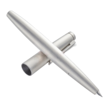凌美（LAMY）钢笔签字笔 高端套装 铂金笔尖 节日礼物 德国进口 2000系列 商务礼盒 不锈钢拉丝银 EF0.5mm