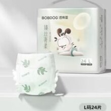 巴布豆 超薄透气尿不湿 L24片*4件