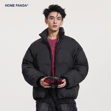 HOME PANDA HomePanda纯色立领三防羽绒服男冬季90白鸭绒加厚保暖短款面包服