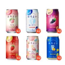 日本进口 HOROYOI三得利 和乐怡 预调鸡尾酒组合350mL*12罐