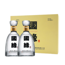 今世缘国缘四开礼盒新版 年货送礼 节日商务宴请 高档迎宾酒 42度 500mL 2瓶 礼盒装