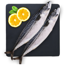 禧美海产 冷冻挪威青花鱼净重2斤/袋 整条2-3条 原条 烧烤食材  海鲜年货