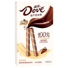 Dove 德芙 醇享 丝滑牛奶巧克力 注心饼干 40g 盒装