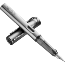 凌美（LAMY）钢笔签字笔 生日节日礼物学生成人练字文具 德国进口 恒星系列墨水笔 银灰色 F0.7mm