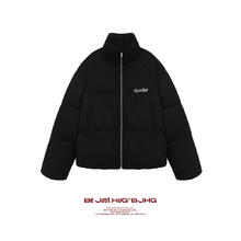BJHG 不计后果冬季羽绒服男款麂皮绒外套短款情侣潮牌加厚面包服女