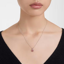 施华洛世奇 Birthstone 项链生辰石 一月 红色 5651709