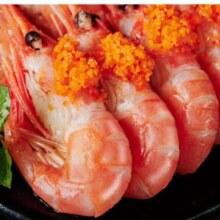 京东百亿补贴:渔游记 北极甜虾丹麦甜虾黄腹籽90-130甜虾 2kg(净重)  /盒