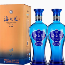 88VIP！海之蓝 42%vol 浓香型白酒 520ml*2瓶