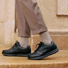 再降价、京东百亿补贴、PLUS会员：Skechers斯凯奇 男鞋冬季皮鞋商务休闲鞋 77156