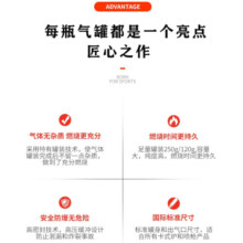 岩谷卡式炉气罐 便携户外野营烧烤安全防爆气瓶 丁烷瓦斯煤气罐 原装【250g】*4瓶