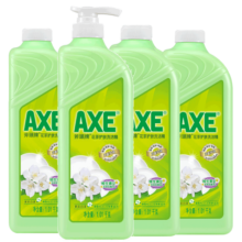 AXE斧头牌洗洁精柠檬洗涤灵厨房洗碗液果蔬餐具清洗剂 花茶 4瓶装