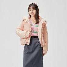 雪中飞 2023秋冬新款羽绒服女式短款连帽截短休闲小个子韩版外套