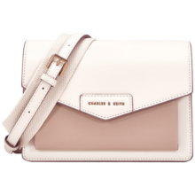 CHARLES&KEITH包包女包单肩包斜挎包信封包女生日礼物CK2-80680780-1 Light Pink浅粉色 S