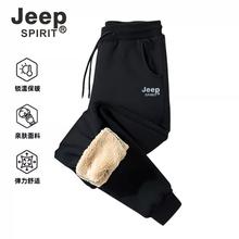JEEP SPIRIT 男士加绒休闲卫裤321