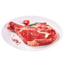 鸿亮 战斧牛排250g*5袋 调理静腌带骨牛排骨 烧烤生鲜牛肉1250g