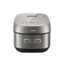 美的（Midea）电饭煲电饭锅0涂层316L不锈钢3-4-5-8个人电饭煲 大火力家用智能ih电磁加热一级能效无涂层电饭锅 316不锈钢内胆 高级灰 CFB4065S 4L