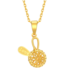 金至尊（3D-GOLD)黄金吊坠兔子爱恋兔本命年兔年999足金挂坠不含项链自戴计价 金重0.98克（配饰品礼盒）