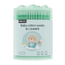 需首购、京东PLUS:易简（yijan）婴幼儿棉签耳勺螺旋双头宝宝新生儿耳鼻专用清洁棒200支