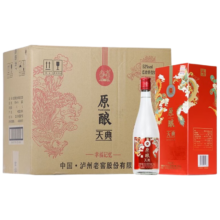 京东百亿补贴、plus会员:泸州老窖 浓香型 泸州老窖原酿天典52度 浓香型 52度 500mL 6瓶 幸福记忆