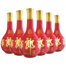 郎酒 红花郎十五（15）酱香型白酒 53度 500mL 6瓶 整箱装