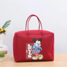 JX 京喜 Disney 卡通旅行包 大容量行李收纳袋 红色米奇