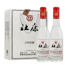 京东百亿补贴、PLUS会员:杜康 3号样酒 浓香型白酒 52度 500ml*2瓶*3盒 整箱装