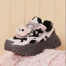 20点开始、plus会员：FILA 斐乐 女鞋BIANCO厚底潮鞋硬糖鞋跑步鞋